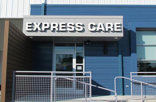 Entrance to Sadler Express Care