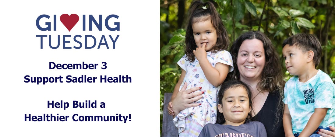 Giving Tuesday - Unterstützen Sie Sadler Health!